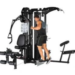 Triple gym station pour exercices de sport variés - Appareil Home-gym polyvalent - M5