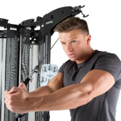 Triple gym station pour exercices de sport variés - Appareil Home-gym polyvalent - M5