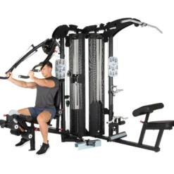 Triple gym station pour exercices de sport variés - Appareil Home-gym polyvalent - M5