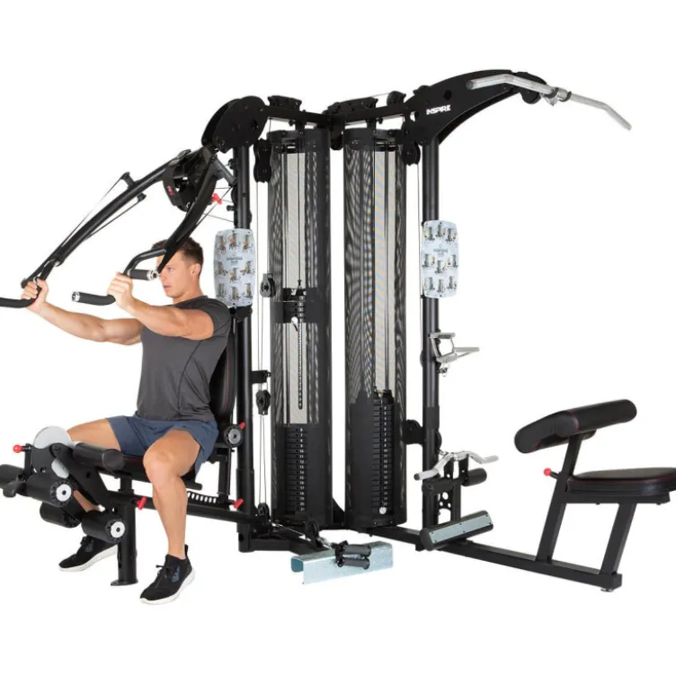 Triple gym station pour exercices de sport variés - Appareil Home-gym polyvalent - M5