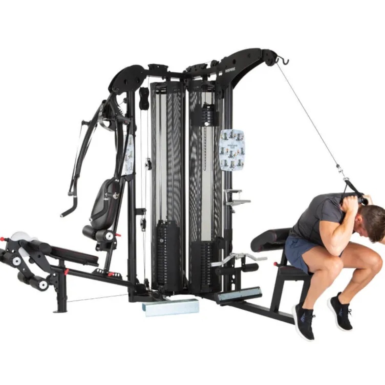 Triple gym station pour exercices de sport variés - Appareil Home-gym polyvalent - M5