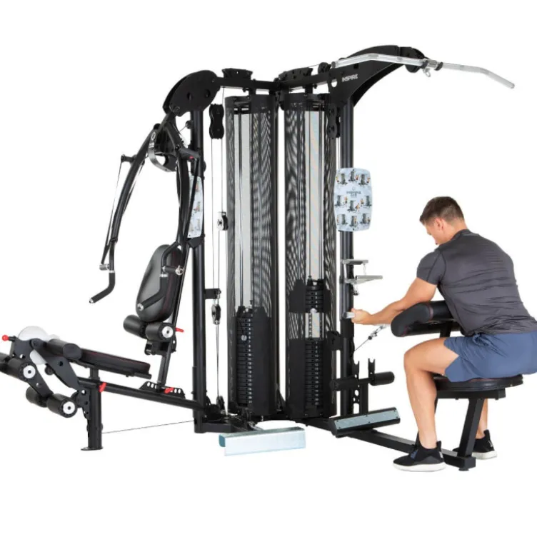 Triple gym station pour exercices de sport variés - Appareil Home-gym polyvalent - M5