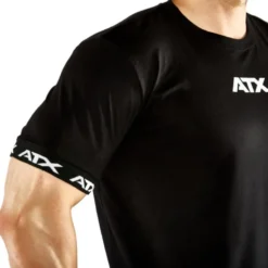 T-shirt noir de sport en coton de marque ATX - S à XL