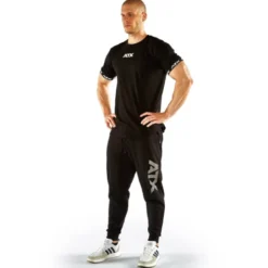 T-shirt noir de sport en coton de marque ATX - S à XL