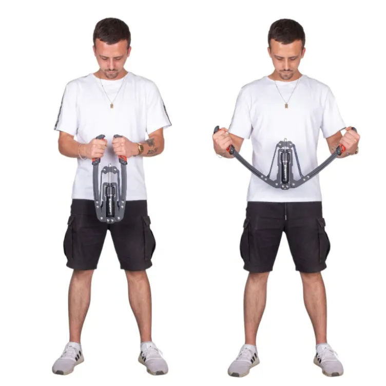 Twister arm trainer avec 20 niveaux de résistance de 10 à 200 kg - Entraîneur de force pour les bras