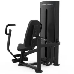 Vertical chest press à bras convergents pour une contraction parfaite du pectoral - Appareil à charge guidée Titanium BS-S11