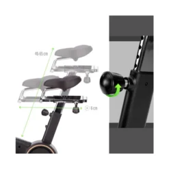 Vélo Air Bike haut de gamme pour entraînement de cardio performant