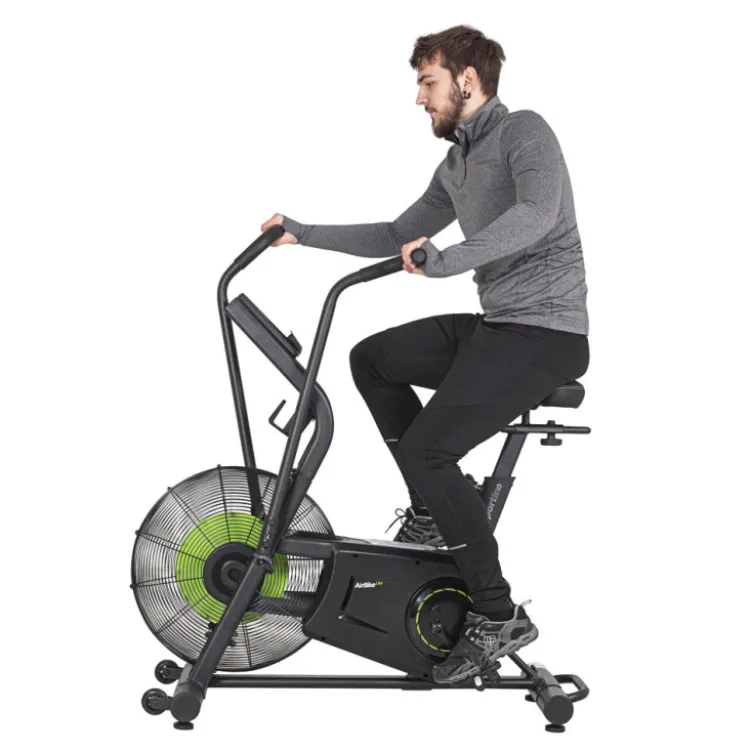 Vélo Air Bike Lite avec ventilateur ultra performant à résistance à air - Programmes par intervalles multiples