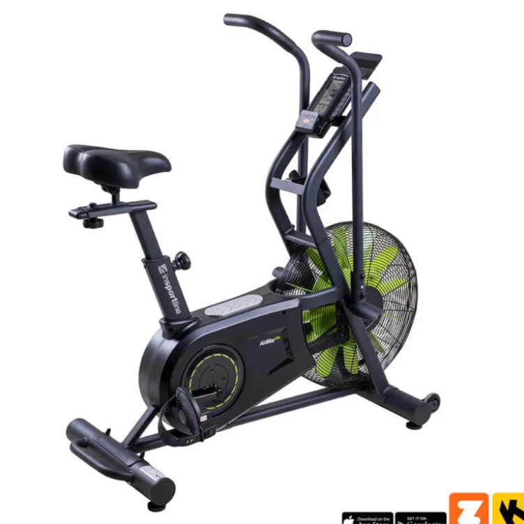 Vélo Air Bike Lite avec ventilateur ultra performant à résistance à air - Programmes par intervalles multiples