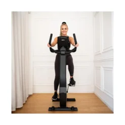 Vélo d'appartement avec selle réglable et roue d'inertie de 9 kg pour séance de cardio-training