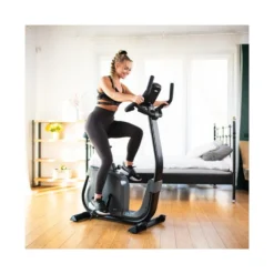 Vélo d'appartement avec selle réglable et roue d'inertie de 9 kg pour séance de cardio-training