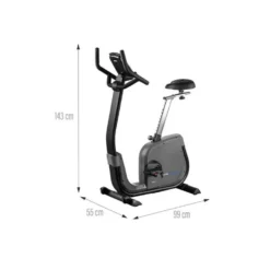 Vélo d'appartement avec selle réglable et roue d'inertie de 9 kg pour séance de cardio-training
