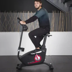 Vélo d'appartement avec système de freinage magnétique pour fonctionnement silencieux - Programmes multiples