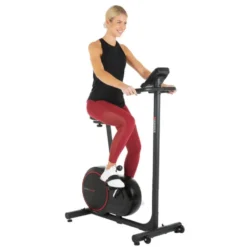 Vélo d'appartement compact avec ordinateur de bord - Applications de fitness compatibles