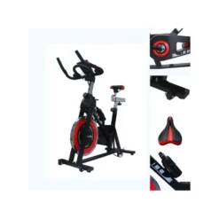 Vélo d'appartement de spinning home-gym avec écran d'affichage LCD