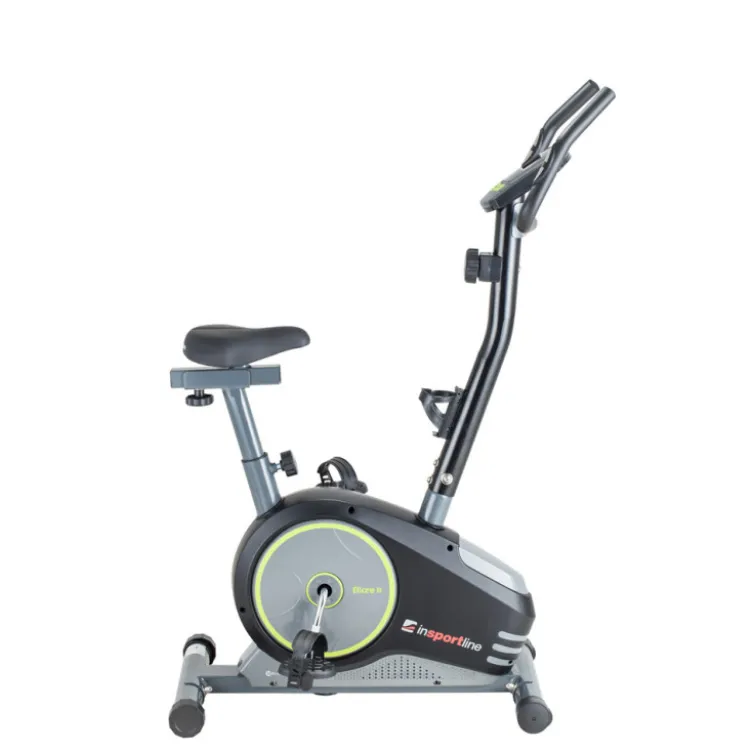 Vélo d'appartement Ellare II avec volant d'inertie de 5 kg avec poignées antidérapantes - Résistance électronique