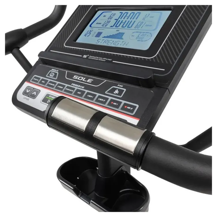 Vélo d'appartement Hammer avec ordinateur de bord LCD - Volant d'inertie de 12 kg et selle ajustable - 20 niveaux d'entraînement