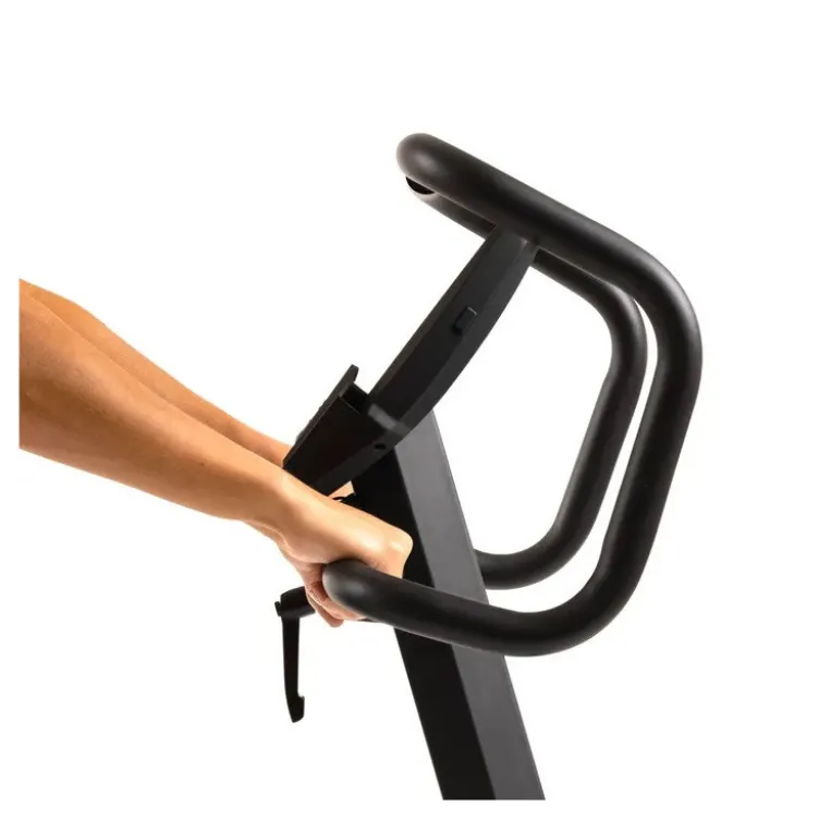 Vélo d'appartement Hammer en bois noble avec 16 niveaux de résistance et roue d'inertie de 8 kg