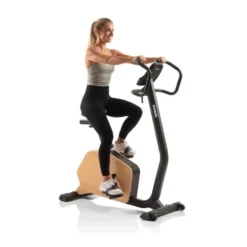 Vélo d'appartement Hammer en bois noble avec 16 niveaux de résistance et roue d'inertie de 8 kg