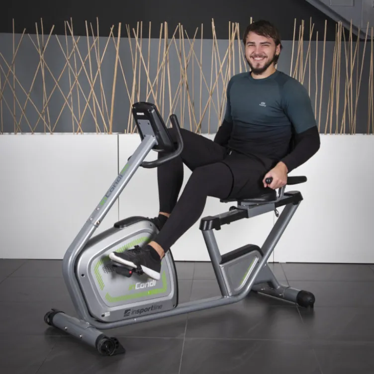 Vélo d'appartement InCondi R60i avec châssis stable et écran de contrôle LCD rétroéclairé - Profil utilisateur