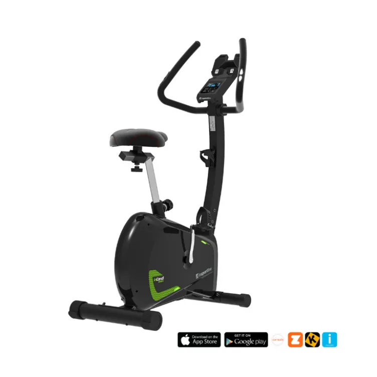 Vélo d'appartement InCondi UB45i II avec siège multi réglable et poignées avec surface antidérapante - Connexion Bluetooth