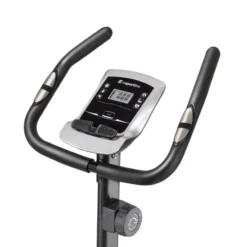 Vélo d'appartement Petyr UB compact avec système de freinage magnétique - Poignées avec moniteur de fréquence cardiaque