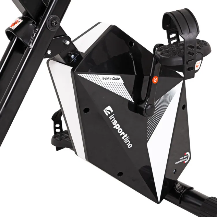 Vélo d'appartement pliable avec fonctionnement à résistance manuelle ultra silencieux - Taille de maximale de 180 cm
