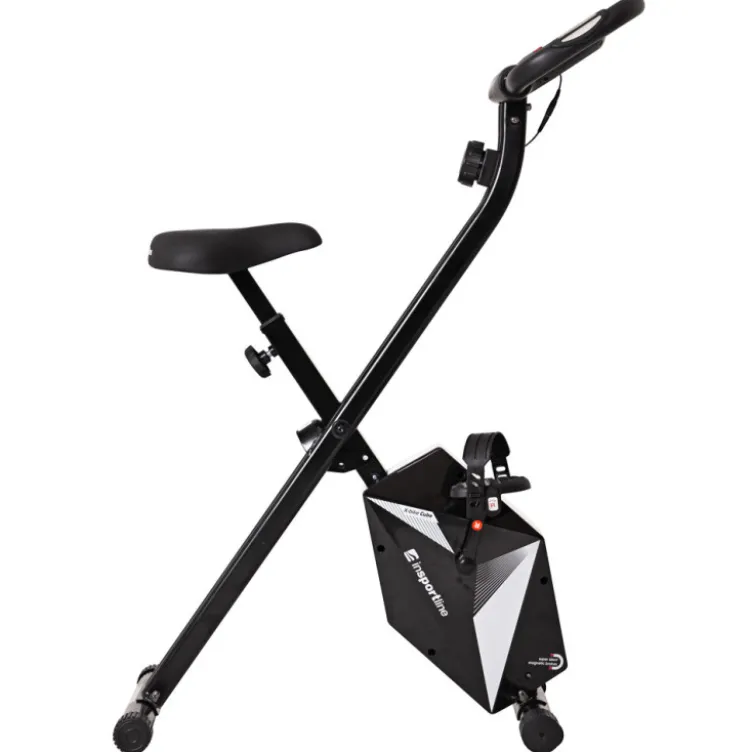 Vélo d'appartement pliable avec fonctionnement à résistance manuelle ultra silencieux - Taille de maximale de 180 cm