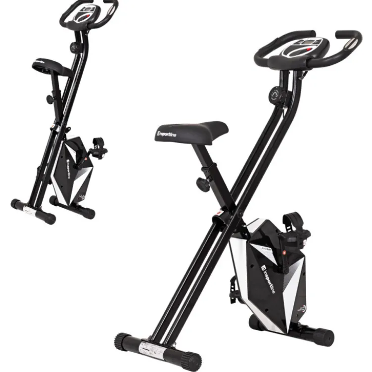 Vélo d'appartement pliable avec fonctionnement à résistance manuelle ultra silencieux - Taille de maximale de 180 cm