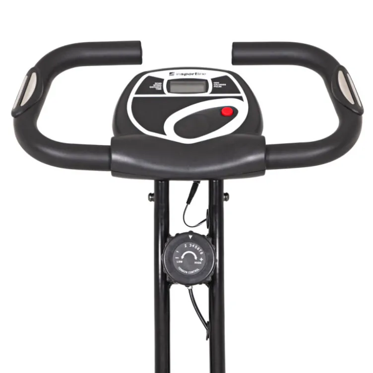 Vélo d'appartement pliable avec fonctionnement à résistance manuelle ultra silencieux - Taille de maximale de 180 cm