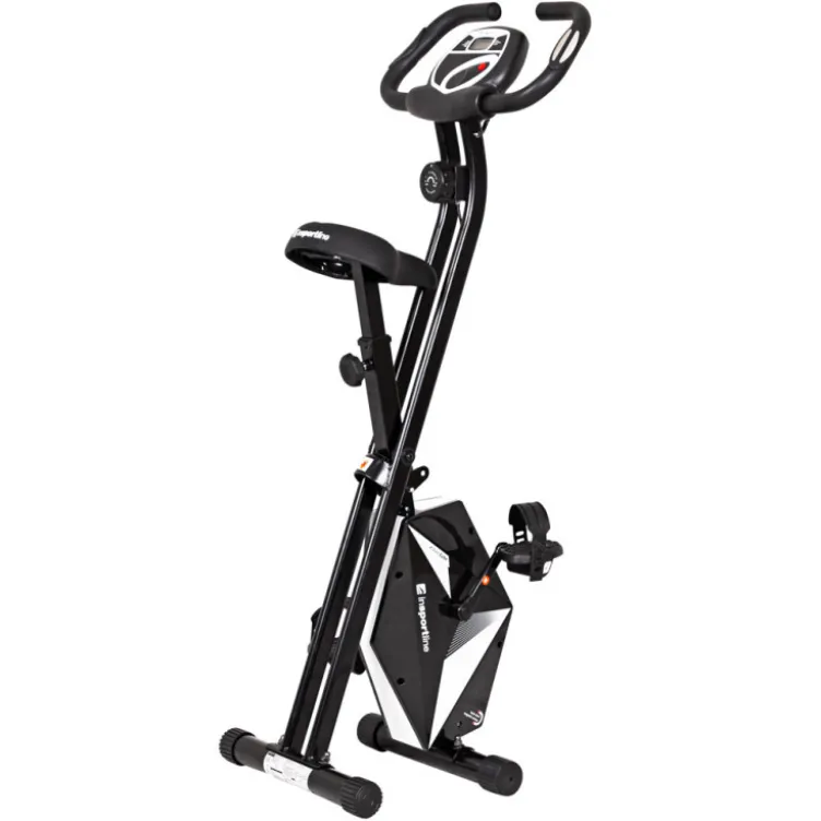 Vélo d'appartement pliable avec fonctionnement à résistance manuelle ultra silencieux - Taille de maximale de 180 cm
