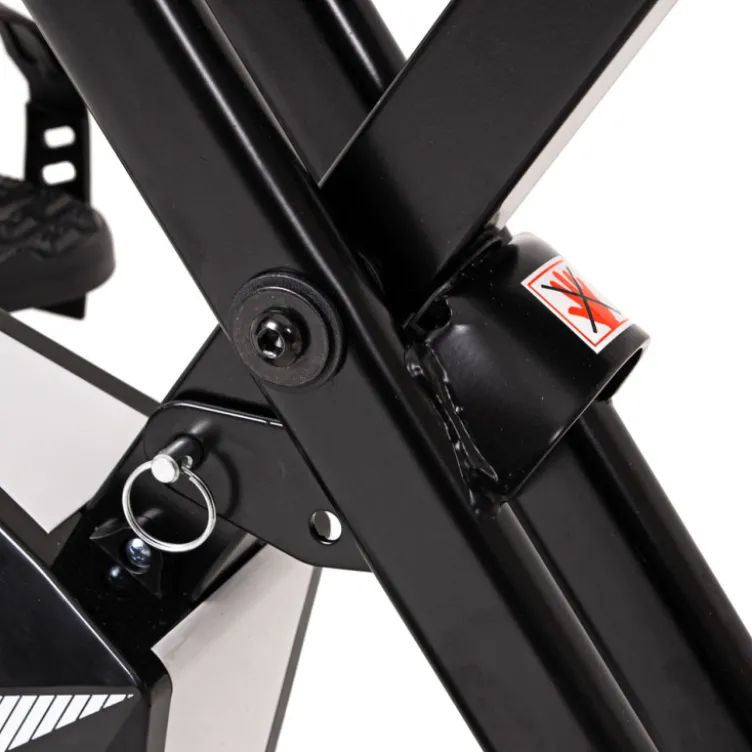 Vélo d'appartement pliable avec fonctionnement à résistance manuelle ultra silencieux - Taille de maximale de 180 cm
