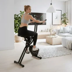 Vélo d'appartement pliable Xbike Lite avec siège ergonomique réglable pour cardio à domicile - 16 niveaux