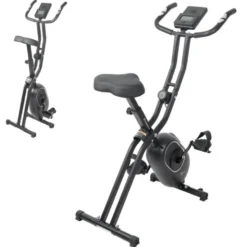 Vélo d'appartement pliable Xbike Lite avec siège ergonomique réglable pour cardio à domicile - 16 niveaux