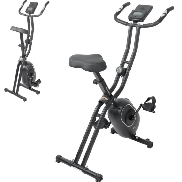 Vélo d'appartement pliable Xbike Lite avec siège ergonomique réglable pour cardio à domicile - 16 niveaux