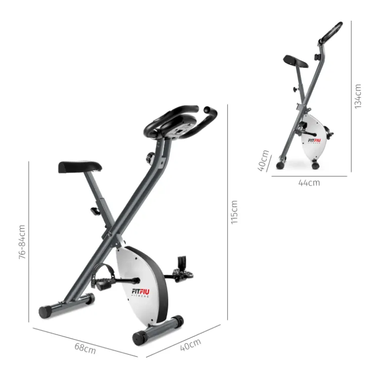 Vélo d'appartement pour entraînement de cardio-training- vélo pliable