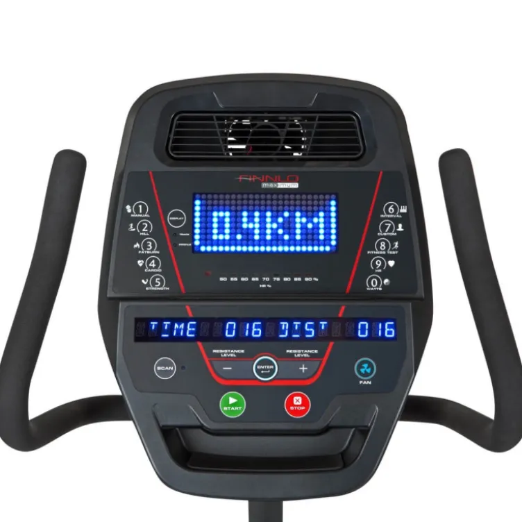 Vélo d'appartement Semi-professionnel avec alimentation indépendante - Écran LED - RB 8000