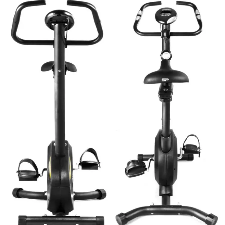 Vélo d'appartement stationnaire pour sport à domicile avec pédales antidérapantes