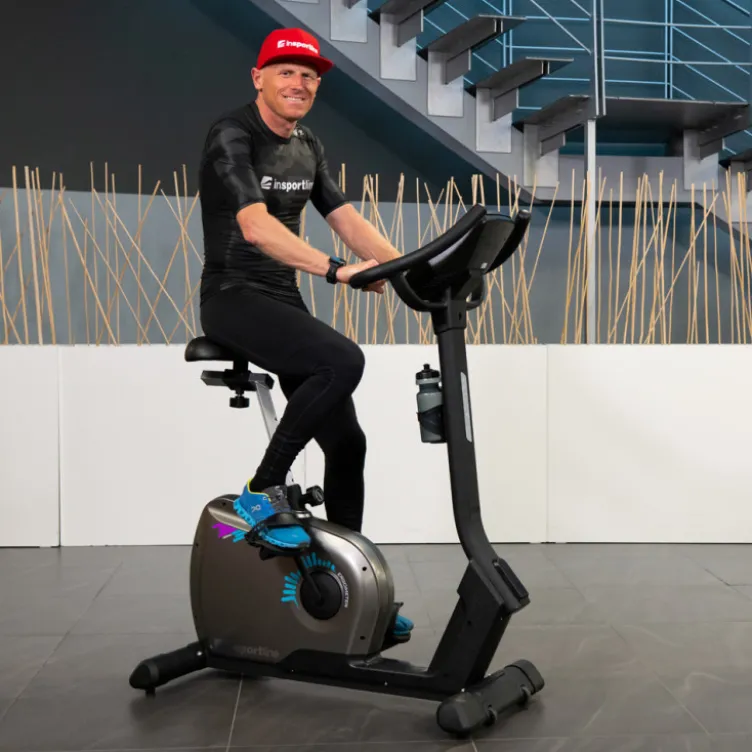 Vélo d'appartement Valdosa avec siège multi réglable et système de résistance électronique - Volant d'inertie de 9 kg