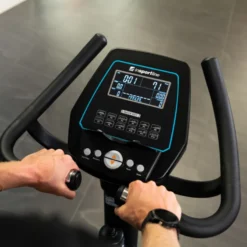 Vélo d'appartement Valdosa avec siège multi réglable et système de résistance électronique - Volant d'inertie de 9 kg