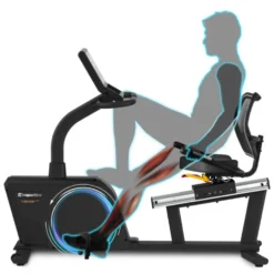 Vélo d'appartement Velocer RMB semi allongé avec écran connecté pour espace sportif commercial