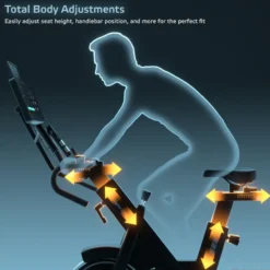 Vélo d'appartement ZenRoute 300 avec écran TFT connecté et 32 niveaux de résistance - Roue d'inertie de 11 kg