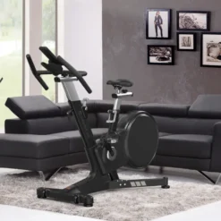 Vélo d'appartement ZenRoute 1000 ergonomique et confortable pour club de sport et home-gym - Connectivité Bluetooth