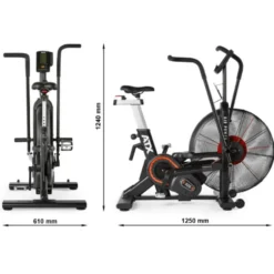 Vélo de cardio Air Bike électrique avec écran LCD de qualité premium - ATX Air Bike Power pour cross-training