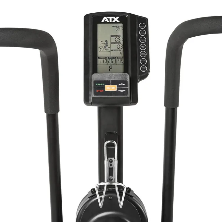 Vélo de cardio Air Bike électrique avec écran LCD de qualité premium - ATX Air Bike Power pour cross-training