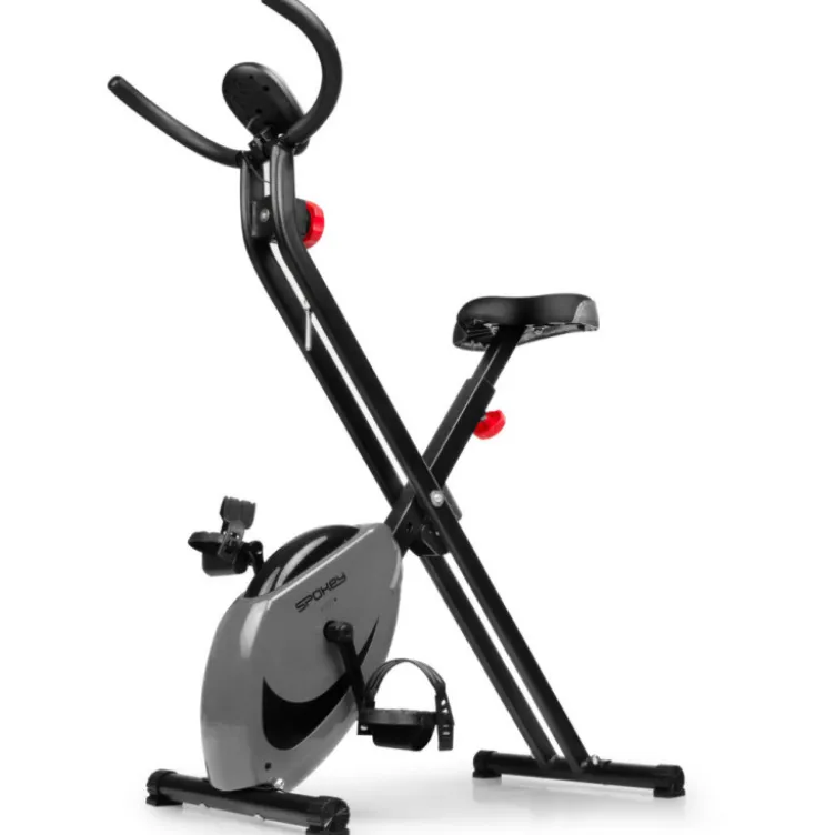 Vélo de cardio avec 8 niveaux de résistance pour trainings à domicile - Capacité de pliage