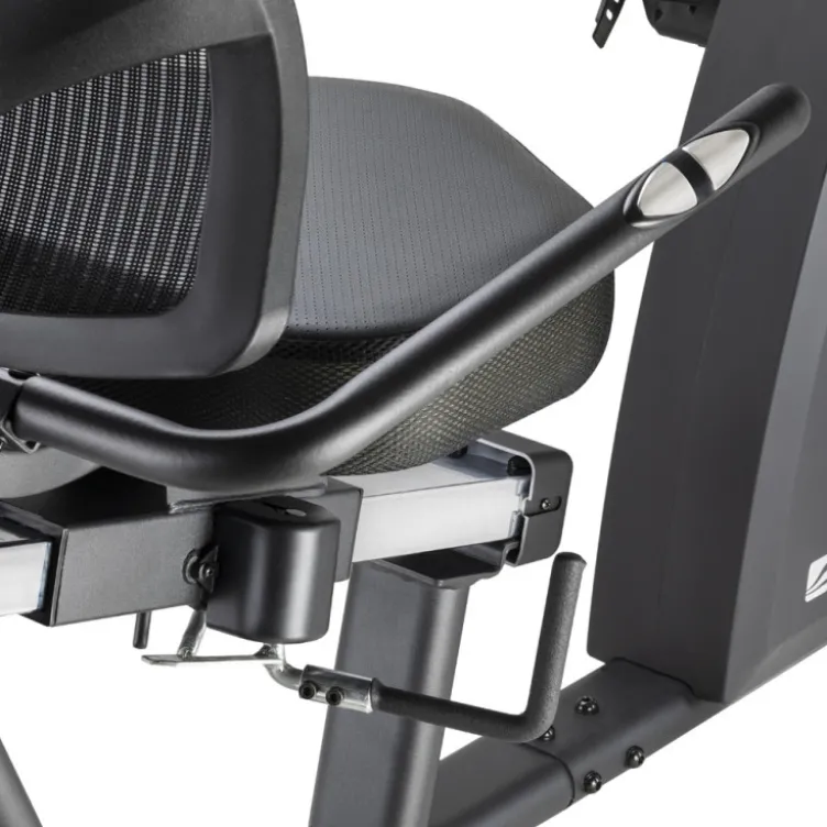Vélo de cardio Delavan RMB semi-allongé pour sessions cardio avec programmes d'entraînement multiple - Calcul IMC