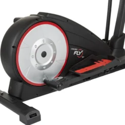 Vélo de cardio elliptique avec reposes pieds antidérapantes et écran LCD