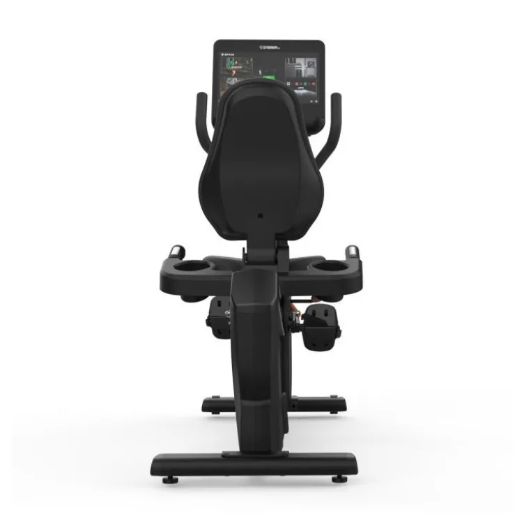 Vélo de cardio semi-allongé Titanium RB1100T à usage pro avec écran tactile de 15,6 pouces - Roue d'inertie 14 kg PRO Séries