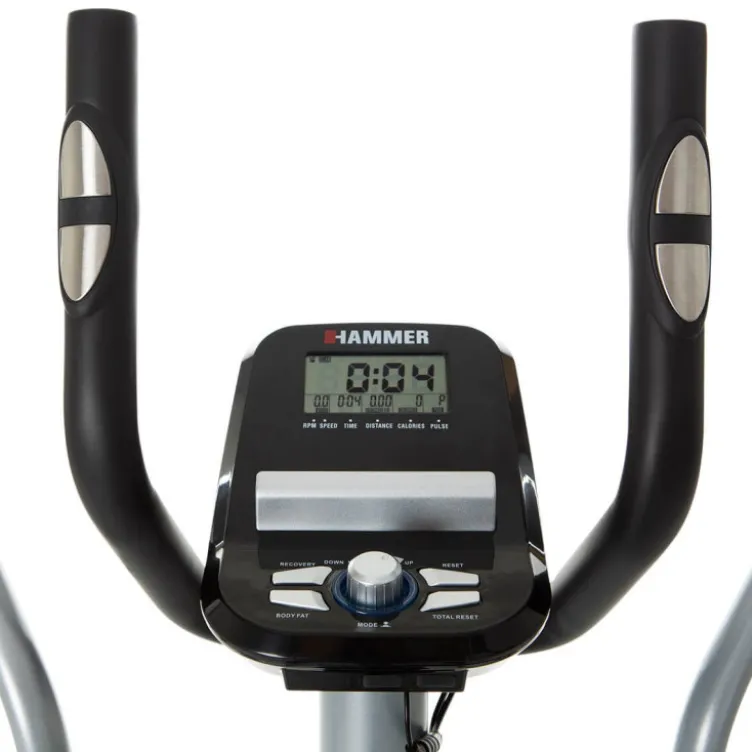 Vélo de cardio-training sans fil avec écran LCD avec volant d'inertie 12 kg - Ellyptech CT3